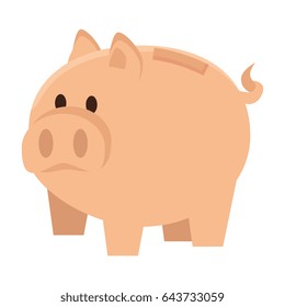 piggy savings isolated icon