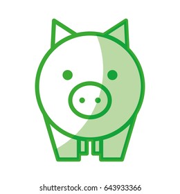 piggy savings isolated icon