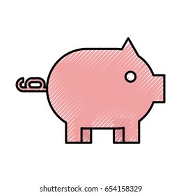 piggy savings isolated icon
