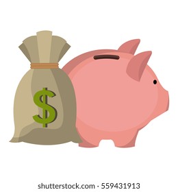 piggy savings money icon