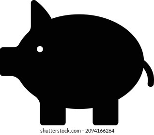 Pigrige Vektorgrafik einzeln auf transparentem Hintergrund. glyph-Vektorsymbole für Konzept- oder Web-Grafiken.