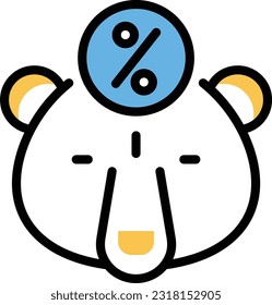 ilustración de piggy Vector en un fondo transparente. Símbolos de calidad superior. Iconos vectoriales de color de línea para el concepto y el diseño gráfico.