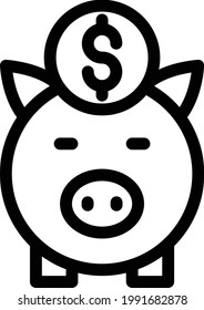 icono de línea delgada de vector de cerco