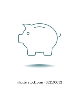 piggy web icon.