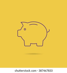 piggy web icon.