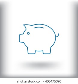 piggy web icon.