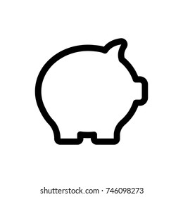 Piggy web icon, Piggy web icon vector, in trendy flat style isolated on white background. Piggy web icon image, Piggy web icon illustration