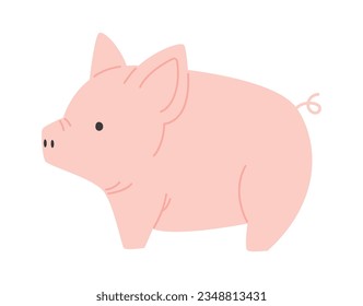 Piglet Domestic Animal Vector Illustration