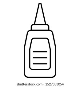 Pigment Glue Makeup Costmetics Accesories Vector Icon Design