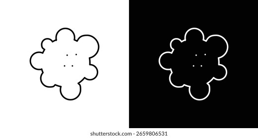 Pigment icon design. Thin graphic elements vector illustration