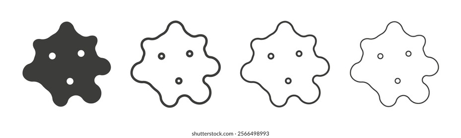 Pigment icon flat and linear vector illustration on white background.