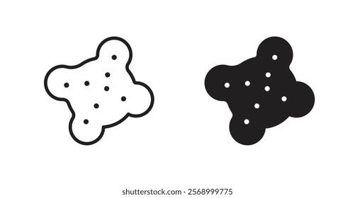 Pigment icon set vector graphics designs