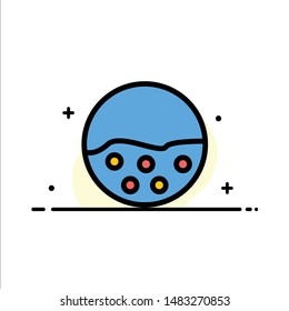 Pigment, Skin, Skin Care, Skin, Skin Protection  Business Flat Line Filled Icon Vector Banner Template