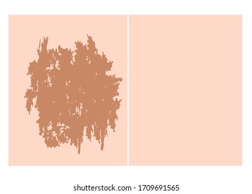 Pigmentación sobre el fondo de la piel. Un punto pigmentado en la piel de la cara. Antes y después del tratamiento. Ilustración del vector