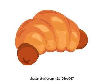 Pigs in a Blanket icon vector. Pork sausage or hot dog baked in pastry illustration. Pigs in a Blanket icon vector isolated on a white background