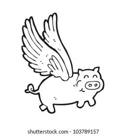 Pigs May Fly Cartoon