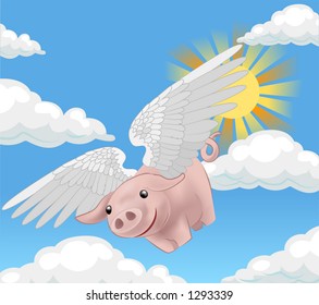 pigs might fly, a flying pig