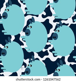 Pigs. Seamless pattern.