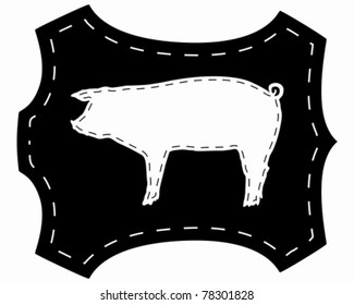 Pigskin silhouette