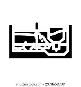 pigsty farm animal glyph icon vector. pigsty farm animal sign. isolated symbol illustration