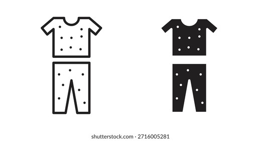 Pijama Icon Konzept für Infografik, Website oder App.