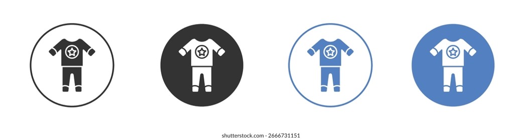 Conceito de ícone de pijama. projetos de ícone de estilo sólido para site, aplicativo, UI.
