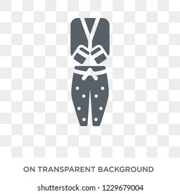Pijama icon. Pijama design concept from Clothes collection. Simple element vector illustration on transparent background.