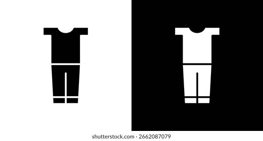 Ícone pijama do pacote de vetor de design de estilo de glifo