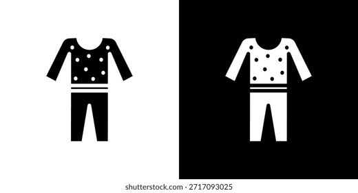 Pijama ícone conjunto Vetor Design para conceito móvel e web design.