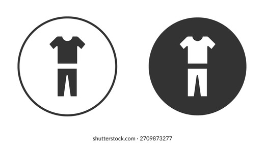 Pijama-Symbol-Zeichen-Paket. Vektorsymbole für grafische Designs