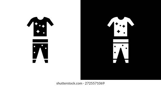 Pijama icon in trendy stroke thin linear style.