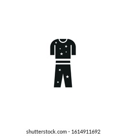 pijama vector icon on white background