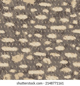 Pike camouflage vector seamless pattern. Abstract pike fish scales camo texture. Endless khaki illustration