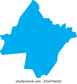 pike  County map in Pennsylvania state