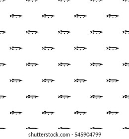 Pike fish pattern. Simple illustration of pike fish vector pattern for web