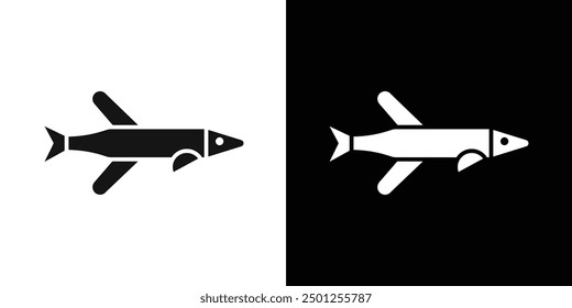 pike icon Symbol mark in filled style