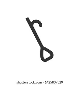 Pike vector icon, monocolor symbol