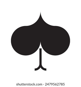 pikes spade playing card icon vector eps