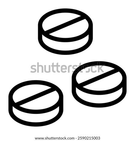 Pil icon line style transparent