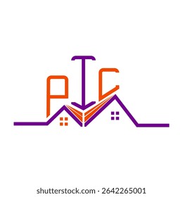 PIL Real State logo design, PIL simple and modern logo. PIL luxurious alphabet design  