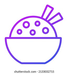 pilaf vector Line Icon. Simple Creative vector Line Icon