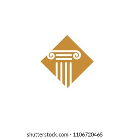 pilar law legal firm logo icon vector template