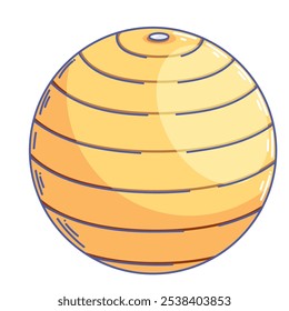 pilates ball equipment isolated icon