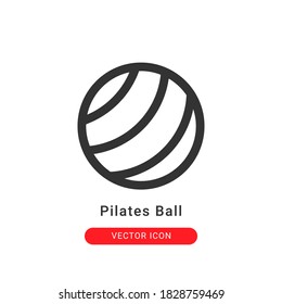 pilates ball icon vector illustration. pilates ball icon outline design.