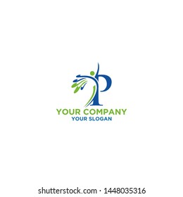 Pilates Body Logo Design Vector