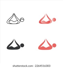 Pilates color vector illustration collection