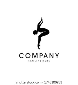 Pilates Element Concept Creative Concept Design Pilates Studio Vector Logo