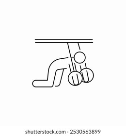 pilates exercise icon sign vector