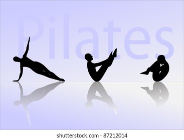 Pilates exercise include three postures