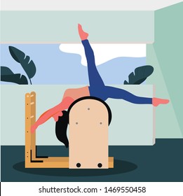 Pilates Cartoon Images Stock Photos Vectors Shutterstock